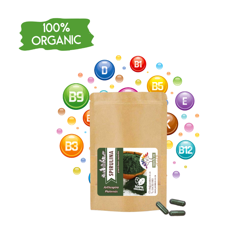 *SPIRULINA organic capsules Yada La Vie